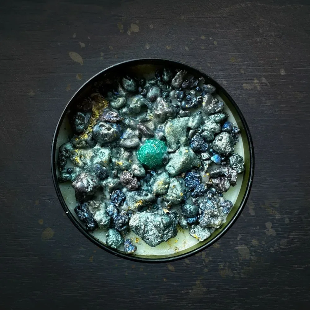 Mermaid Sushi Luxury Wickless Candle: Sea Salt & Orchid Scent